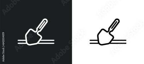 archaeological icon isolated in white and black colors. archaeological outline vector icon from history collection for web, mobile apps and ui.