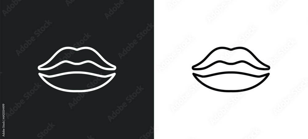 big lips icon isolated in white and black colors. big lips outline vector icon from human body parts collection for web, mobile apps and ui. big lips icon isolated in white and black colors. big lips outline vector icon from human body parts collection for web, mobile apps and ui.