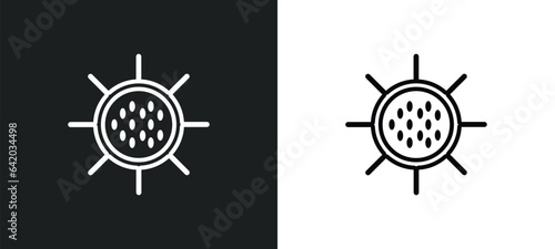 big cellule icon isolated in white and black colors. big cellule outline vector icon from human body parts collection for web, mobile apps and ui.