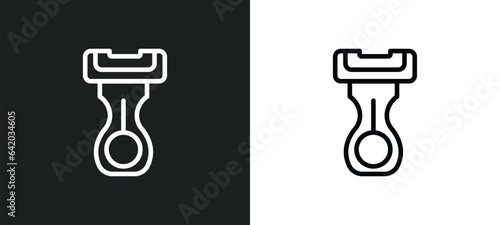 depilator icon isolated in white and black colors. depilator outline vector icon from hygiene collection for web, mobile apps and ui.