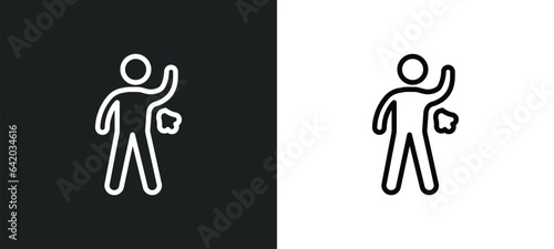 body odour icon isolated in white and black colors. body odour outline vector icon from hygiene collection for web, mobile apps and ui.