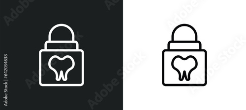 flossing icon isolated in white and black colors. flossing outline vector icon from hygiene collection for web, mobile apps and ui.
