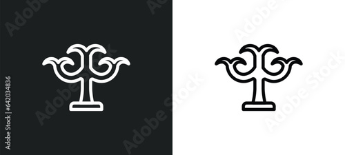 parvati icon isolated in white and black colors. parvati outline vector icon from india collection for web, mobile apps and ui.