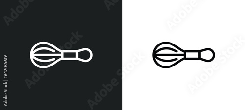 beater icon isolated in white and black colors. beater outline vector icon from kitchen collection for web, mobile apps and ui.