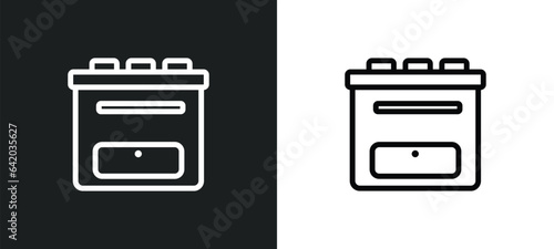 bun warmer icon isolated in white and black colors. bun warmer outline vector icon from kitchen collection for web, mobile apps and ui.