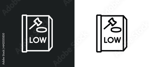 constitutional law icon isolated in white and black colors. constitutional law outline vector icon from law and justice collection for web, mobile apps and ui. photo