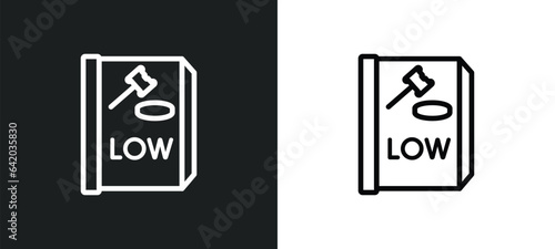 constitutional law icon isolated in white and black colors. constitutional law outline vector icon from law and justice collection for web, mobile apps and ui.