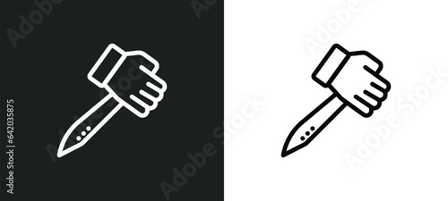 murder icon isolated in white and black colors. murder outline vector icon from law and justice collection for web, mobile apps and ui.