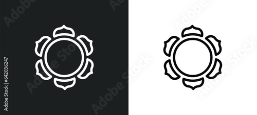 hinduism icon isolated in white and black colors. hinduism outline vector icon from religion collection for web, mobile apps and ui.