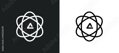 agticism icon isolated in white and black colors. agticism outline vector icon from religion collection for web, mobile apps and ui.