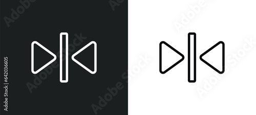 elevator arrows icon isolated in white and black colors. elevator arrows outline vector icon from user interface collection for web, mobile apps and ui.
