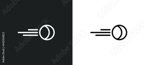 snow ball icon isolated in white and black colors. snow ball outline vector icon from winter collection for web, mobile apps and ui.