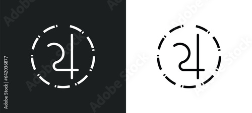 jupiter icon isolated in white and black colors. jupiter outline vector icon from zodiac collection for web, mobile apps and ui.