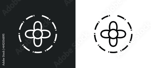 abundance icon isolated in white and black colors. abundance outline vector icon from zodiac collection for web, mobile apps and ui.