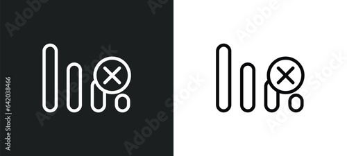 no icon isolated in white and black colors. no outline vector icon from electrian connections collection for web, mobile apps and ui.