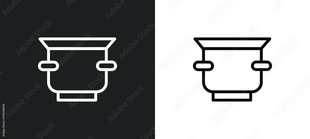 crock-pot icon isolated in white and black colors. crock-pot outline vector icon from electronic devices collection for web, mobile apps and ui. crock-pot icon isolated in white and black colors. crock-pot outline vector icon from electronic devices collection for web, mobile apps and ui.