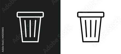garbage disposal icon isolated in white and black colors. garbage disposal outline vector icon from electronic devices collection for web, mobile apps and ui.