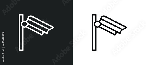 video surveillance icon isolated in white and black colors. video surveillance outline vector icon from electronic devices collection for web, mobile apps and ui.