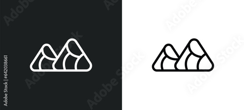zongzi icon isolated in white and black colors. zongzi outline vector icon from food and restaurant collection for web, mobile apps and ui.