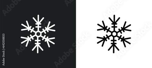 winter icon isolated in white and black colors. winter outline vector icon from meteorology collection for web, mobile apps and ui.