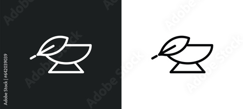 treatments icon isolated in white and black colors. treatments outline vector icon from nature collection for web, mobile apps and ui.