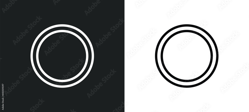 blank circle icon isolated in white and black colors. blank circle outline vector icon from shapes collection for web, mobile apps and ui. blank circle icon isolated in white and black colors. blank circle outline vector icon from shapes collection for web, mobile apps and ui.