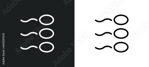 fertilize clinic icon isolated in white and black colors. fertilize clinic outline vector icon from nature collection for web, mobile apps and ui.