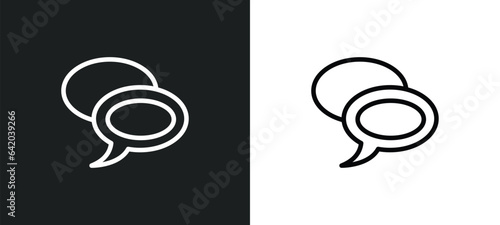 speech bubble black icon isolated in white and black colors. speech bubble black outline vector icon from shapes collection for web, mobile apps and ui.