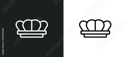 reign icon isolated in white and black colors. reign outline vector icon from shapes collection for web, mobile apps and ui.