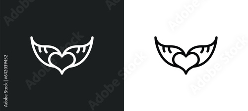 pure love icon isolated in white and black colors. pure love outline vector icon from shapes collection for web  mobile apps and ui.