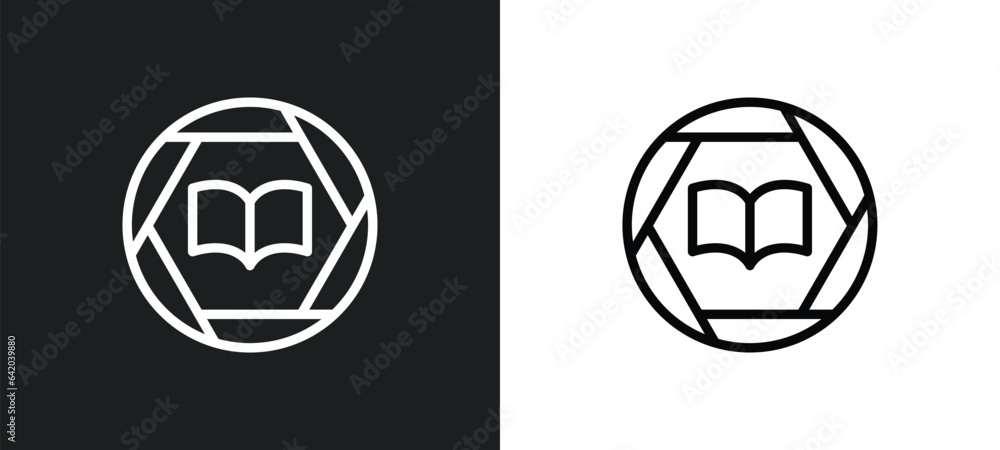 instruction icon isolated in white and black colors. instruction outline vector icon from signs collection for web, mobile apps and ui.