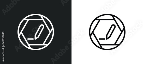 icon isolated in white and black colors. outline vector icon from signs collection for web  mobile apps and