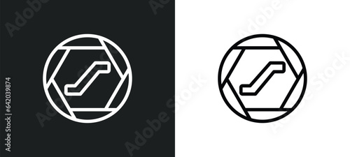 or icon isolated in white and black colors. or outline vector icon from signs collection for web, mobile apps and ui.