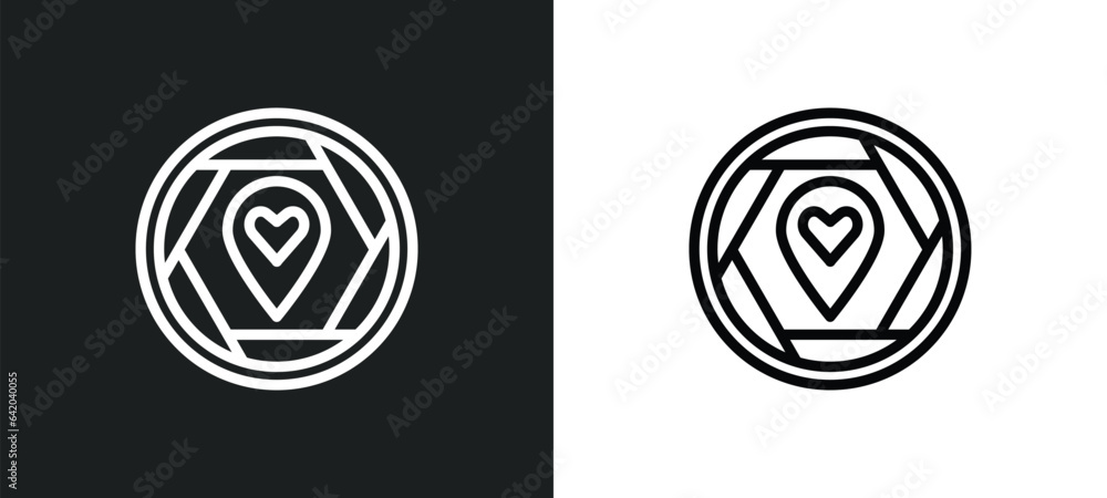 love pointer icon isolated in white and black colors. love pointer outline vector icon from signs collection for web, mobile apps and ui. love pointer icon isolated in white and black colors. love pointer outline vector icon from signs collection for web, mobile apps and ui.