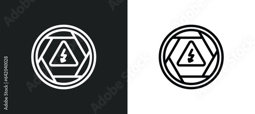 arrow bolt icon isolated in white and black colors. arrow bolt outline vector icon from signs collection for web, mobile apps and ui.