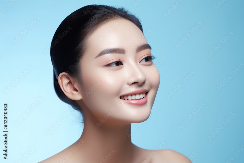Obraz premium very beautiful young Asian woman with long hair