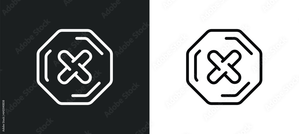 cancel icon isolated in white and black colors. cancel outline vector icon from user interface collection for web, mobile apps and ui. cancel icon isolated in white and black colors. cancel outline vector icon from user interface collection for web, mobile apps and ui.
