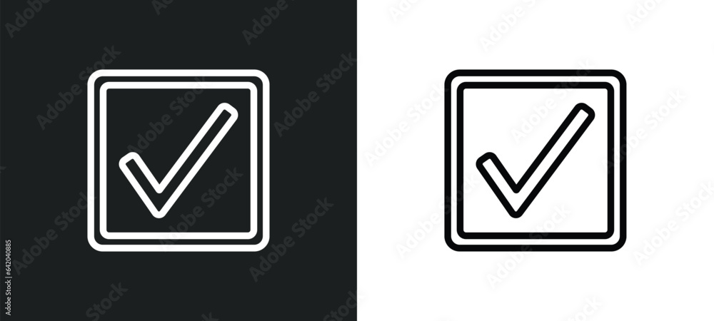check square icon isolated in white and black colors. check square outline vector icon from user interface collection for web, mobile apps and ui. check square icon isolated in white and black colors. check square outline vector icon from user interface collection for web, mobile apps and ui.