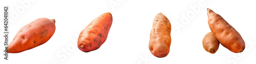 Sweet potato on transparent background