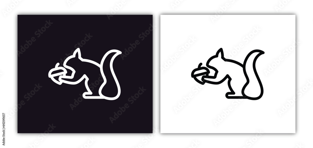 chipmunk icon isolated in white and black colors. chipmunk outline vector icon from animals collection for web, mobile apps and ui. chipmunk icon isolated in white and black colors. chipmunk outline vector icon from animals collection for web, mobile apps and ui.