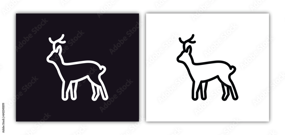 roe icon isolated in white and black colors. roe outline vector icon from animals collection for web, mobile apps and ui. roe icon isolated in white and black colors. roe outline vector icon from animals collection for web, mobile apps and ui.