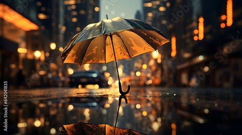 Wallpaper Mural Umbrella in the rain Torontodigital.ca