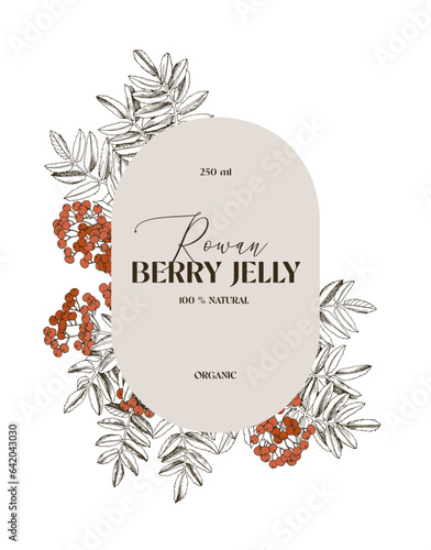 Rowan berry jelly label template