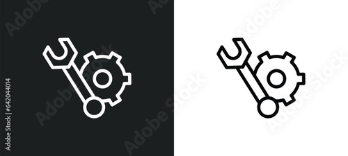 tool button icon isolated in white and black colors. tool button outline vector icon from business collection for web, mobile apps and ui.