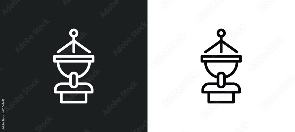broadcasting icon isolated in white and black colors. broadcasting outline vector icon from communications collection for web, mobile apps and ui. broadcasting icon isolated in white and black colors. broadcasting outline vector icon from communications collection for web, mobile apps and ui.