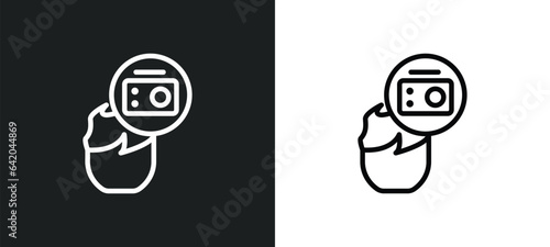 boombox icon isolated in white and black colors. boombox outline vector icon from creative pocess collection for web, mobile apps and ui.