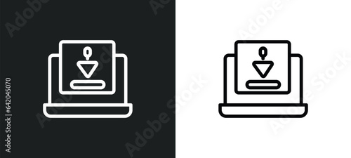 geology icon isolated in white and black colors. geology outline vector icon from e learning and education collection for web, mobile apps and ui.