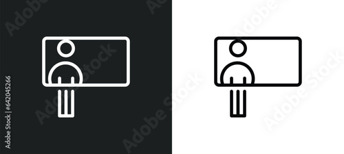 teacher giving lecture icon isolated in white and black colors. teacher giving lecture outline vector icon from education collection for web, mobile apps and ui.