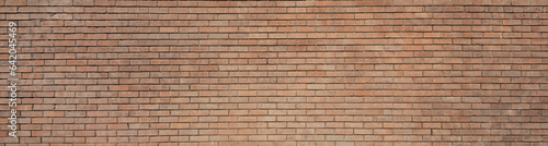 Color brick wall as background, banner design photo