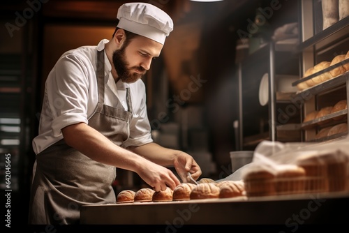 employee working in the bakery